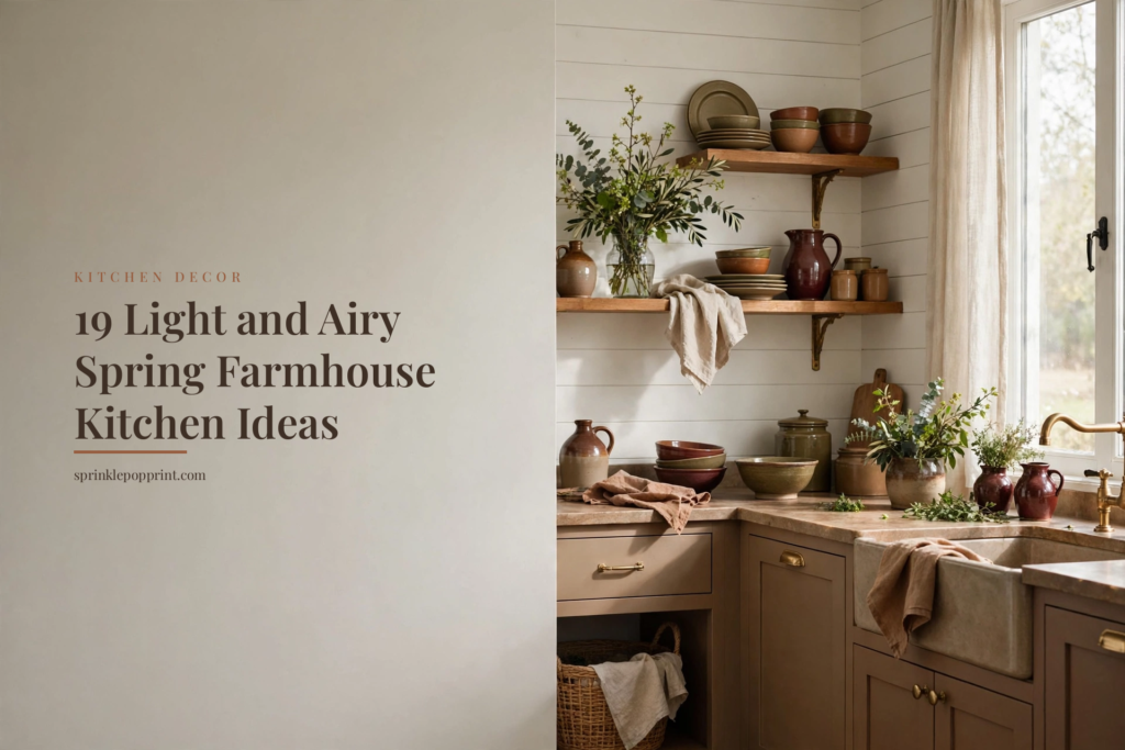 19 Light and Airy Spring Farmhouse Kitchen Ideas — featured image