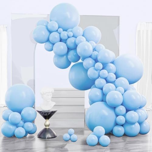 PartyWoo light blue balloon garland arch kit in mixed sizes