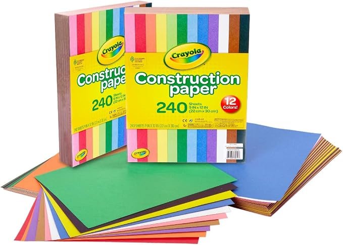 Crayola construction paper pack, 480 sheets