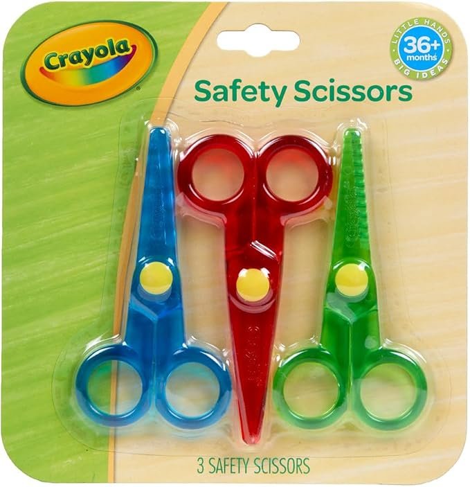 Crayola My First child-safe scissors, 3 pack