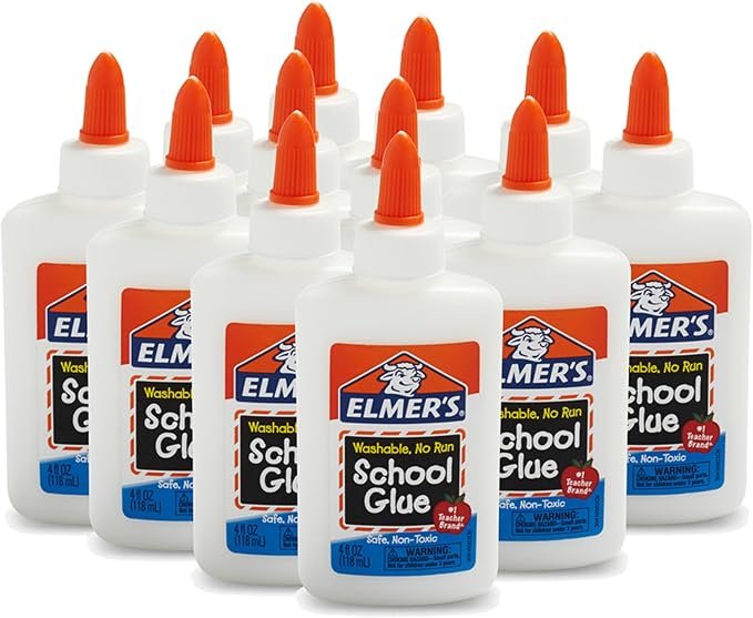 Elmer's liquid school glue, 12 bottles