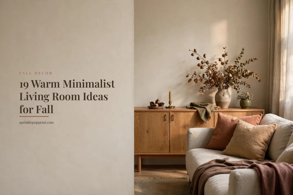 19 Warm Minimalist Living Room Ideas for Fall — featured image
