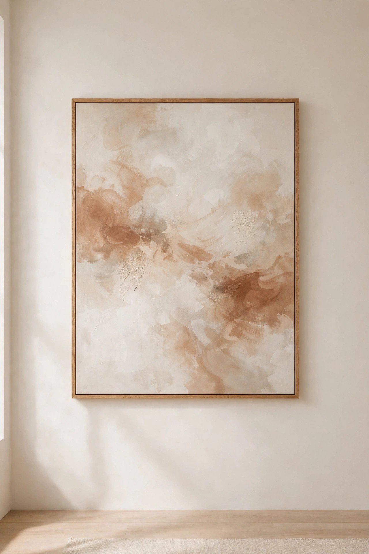 One Quiet Focal Point in minimalist living room