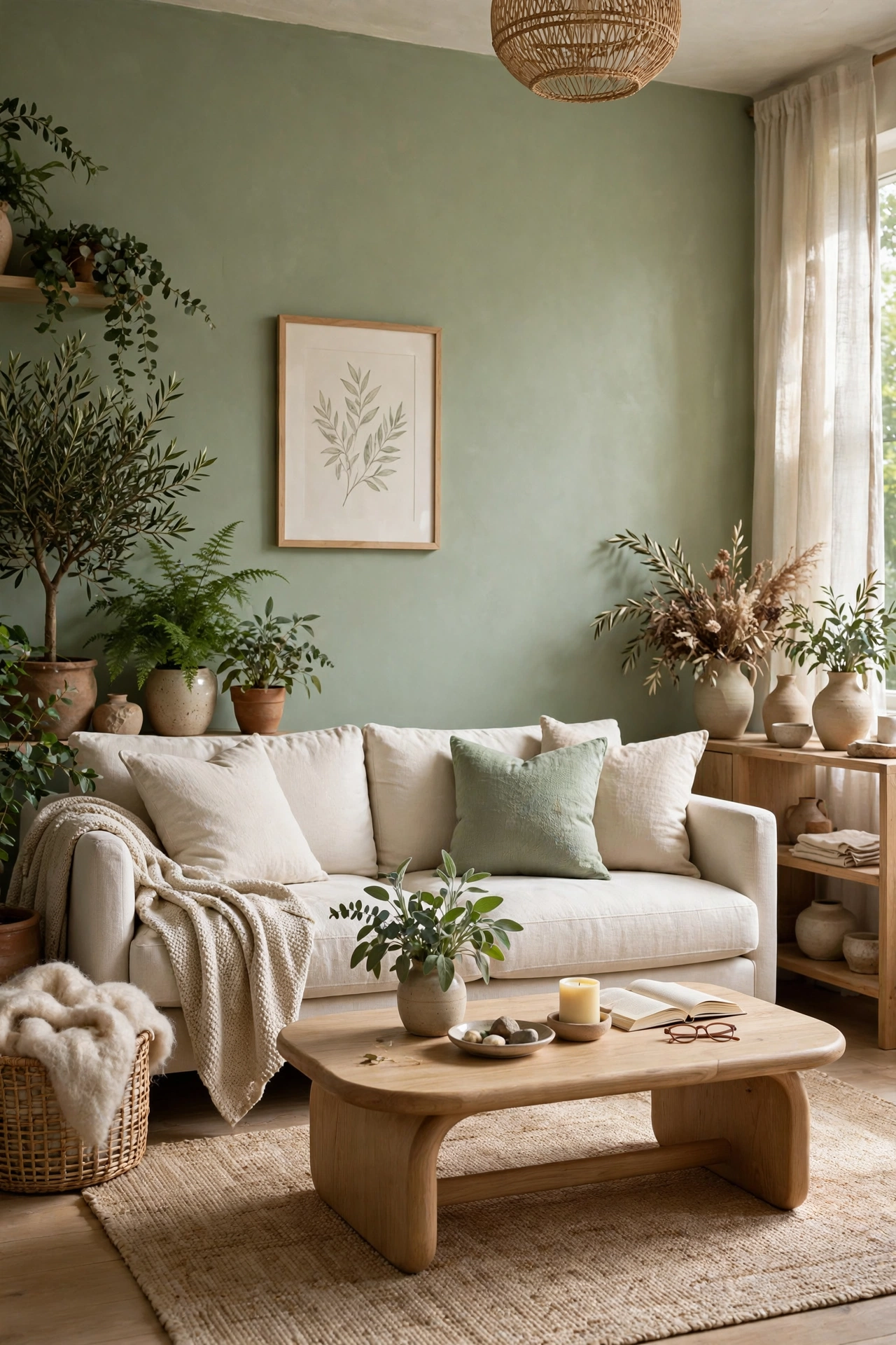 The Sage-Infused Serene Sitting Room