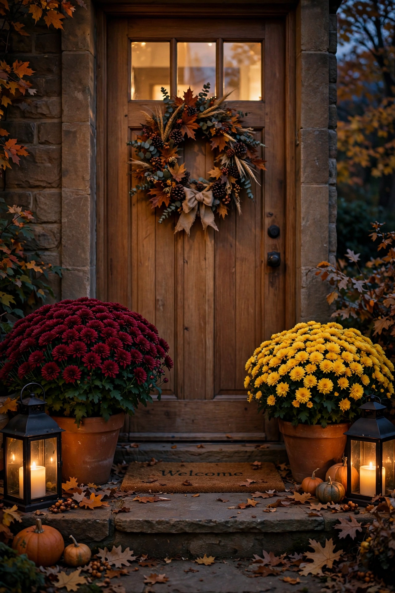 The Mums-and-Lanterns Flank