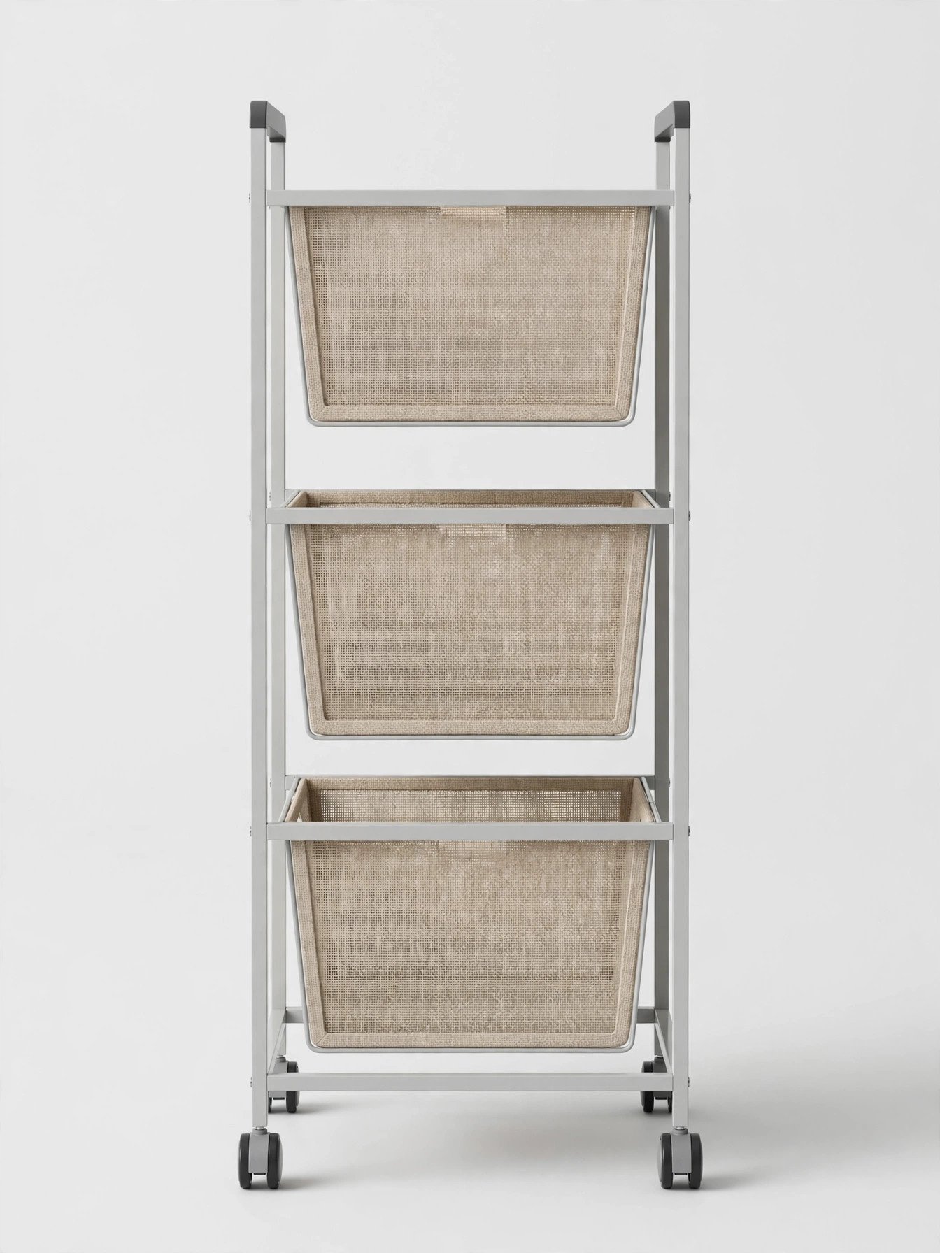 NORCEESAN 4 Tier Slim Rolling Laundry Cart
