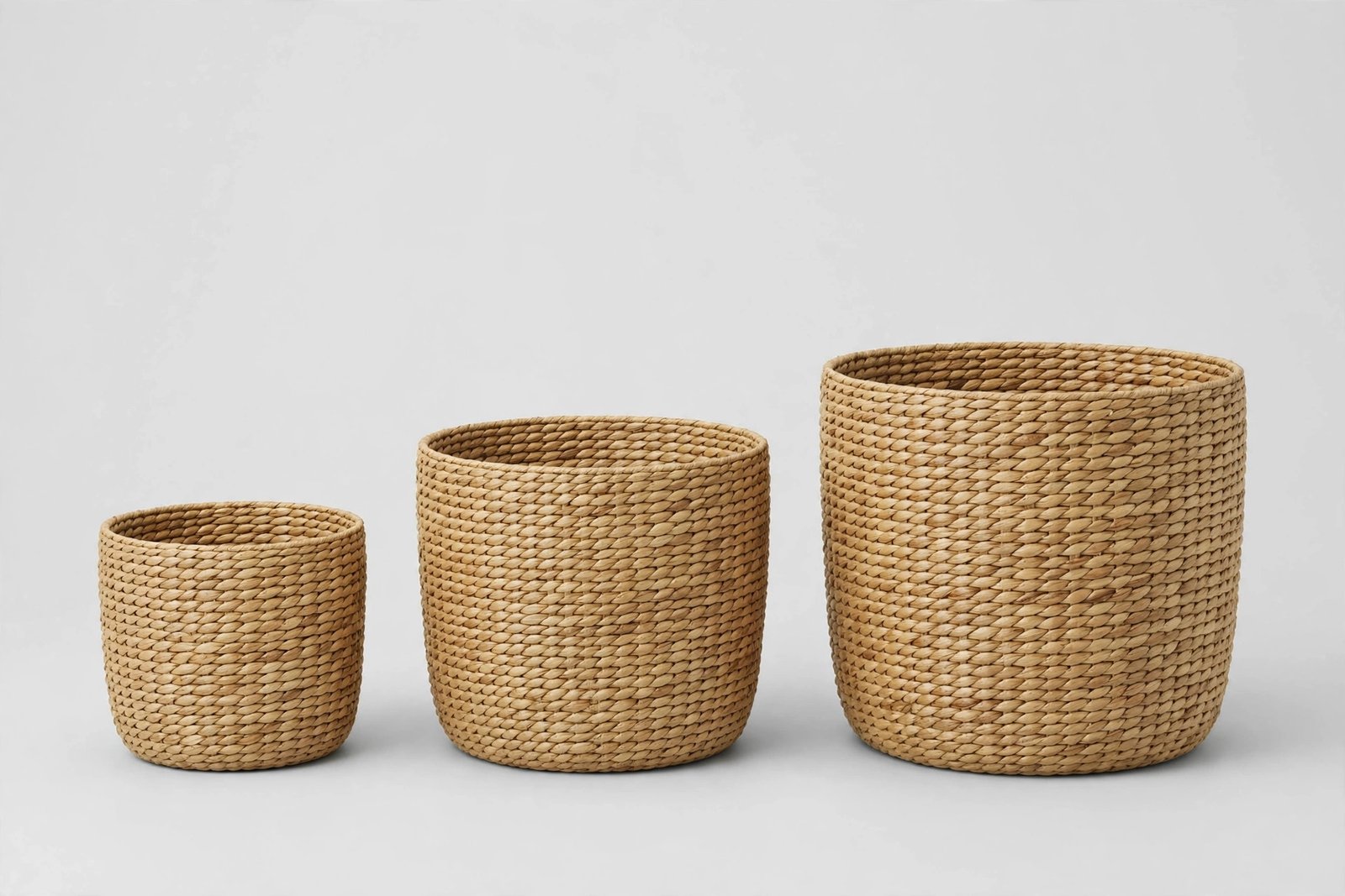Sturdy cotton rope storage basket set of 5 for pantry organization