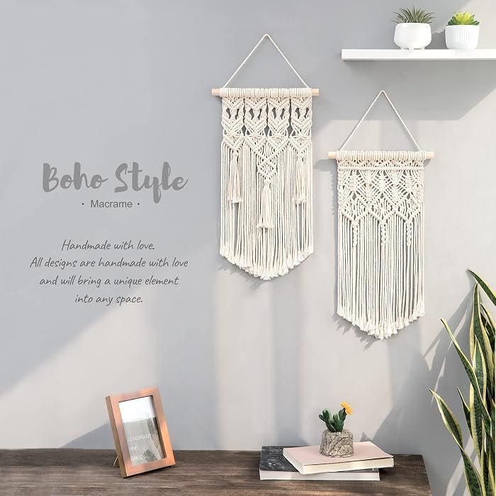 Mkono Macrame Wall Hanging (2 Pcs)