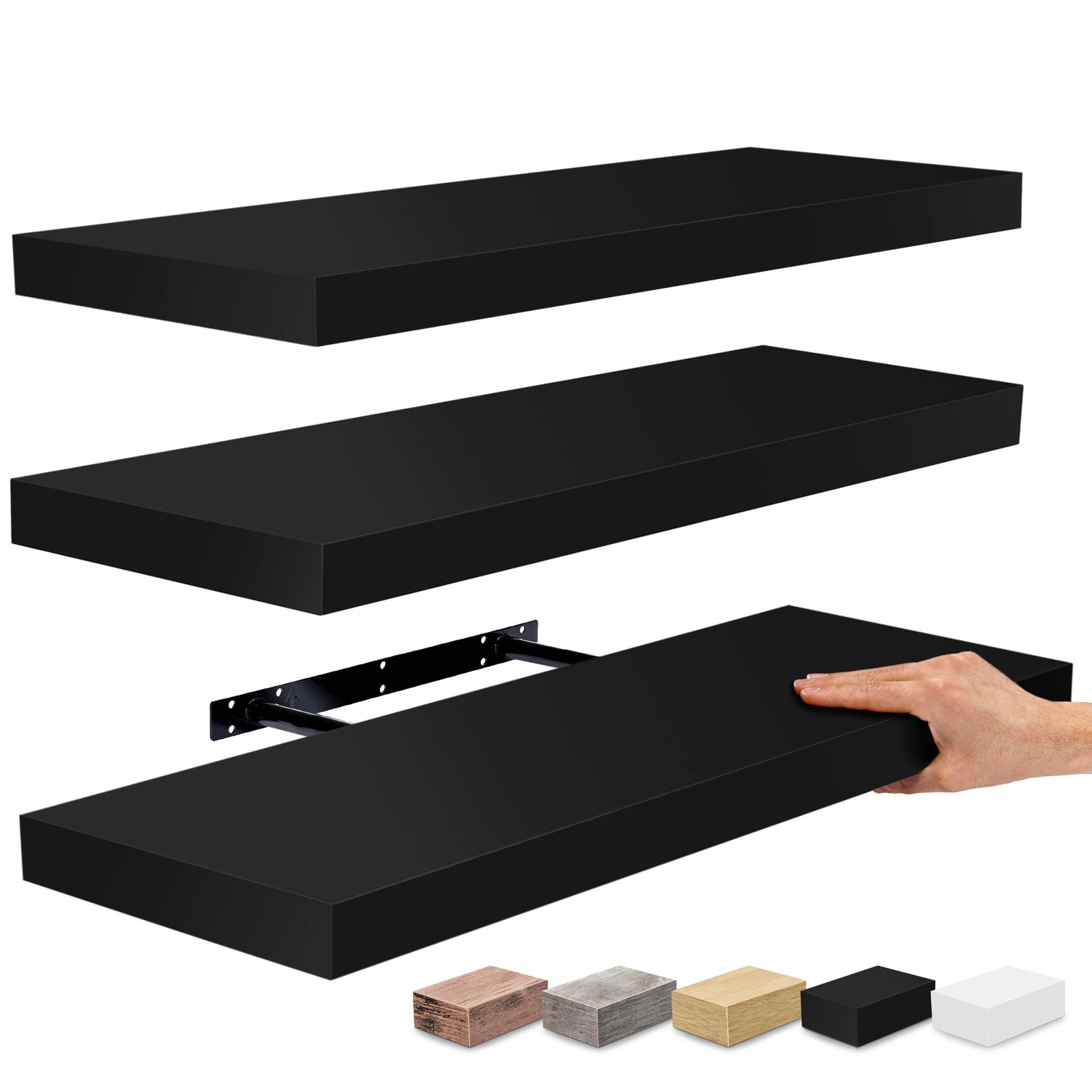 Sorbus Floating Shelves 24 Inch Two Pack
