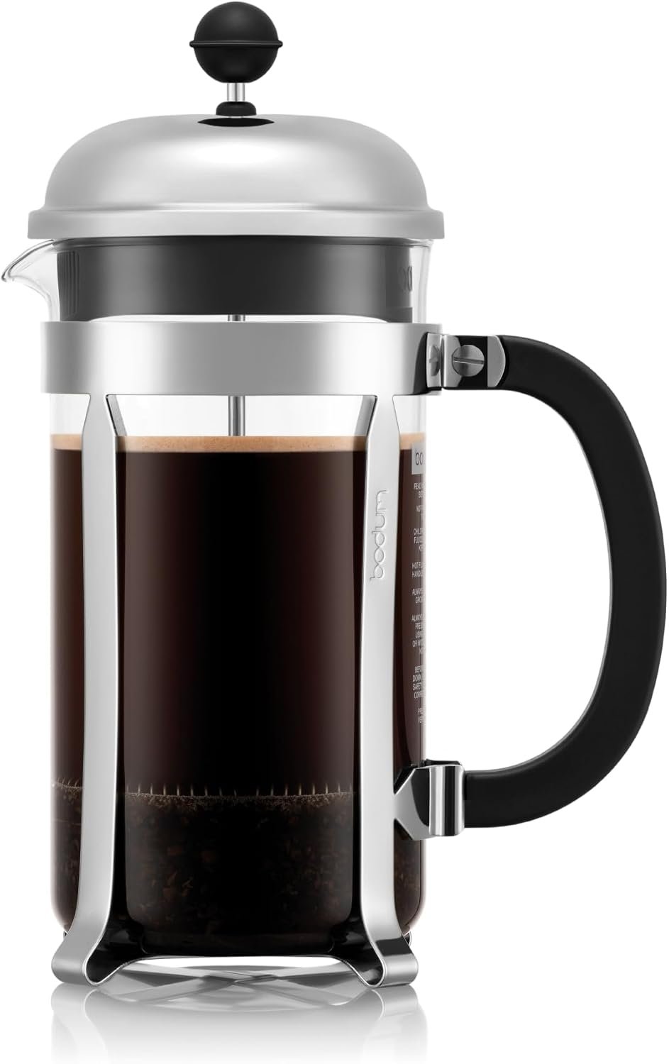 Bodum Chambord French Press Coffee and Tea Maker, Chrome, 34 oz.