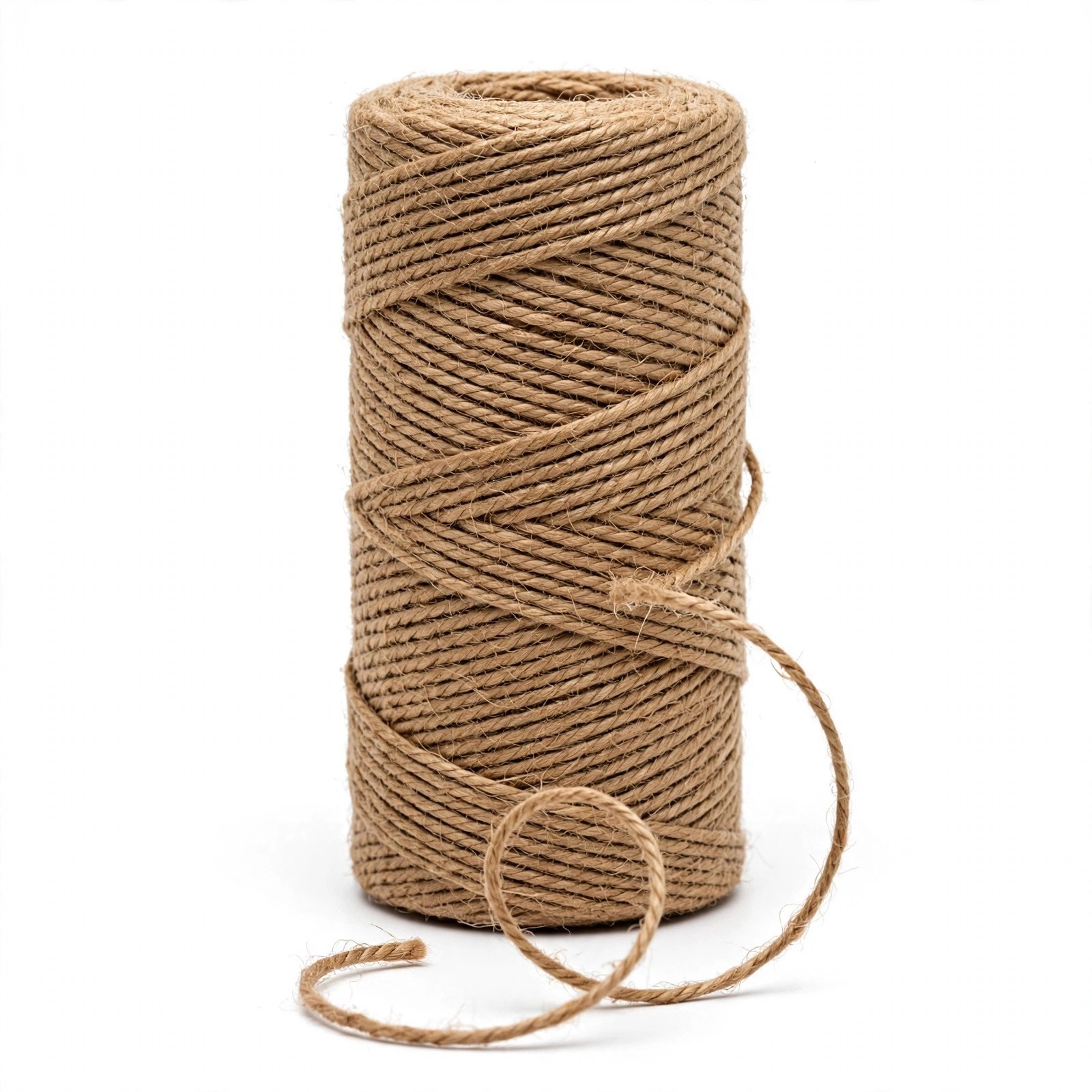 Tenn Well Jute Twine, 200 Feet Braided Natural Twine String for Crafts