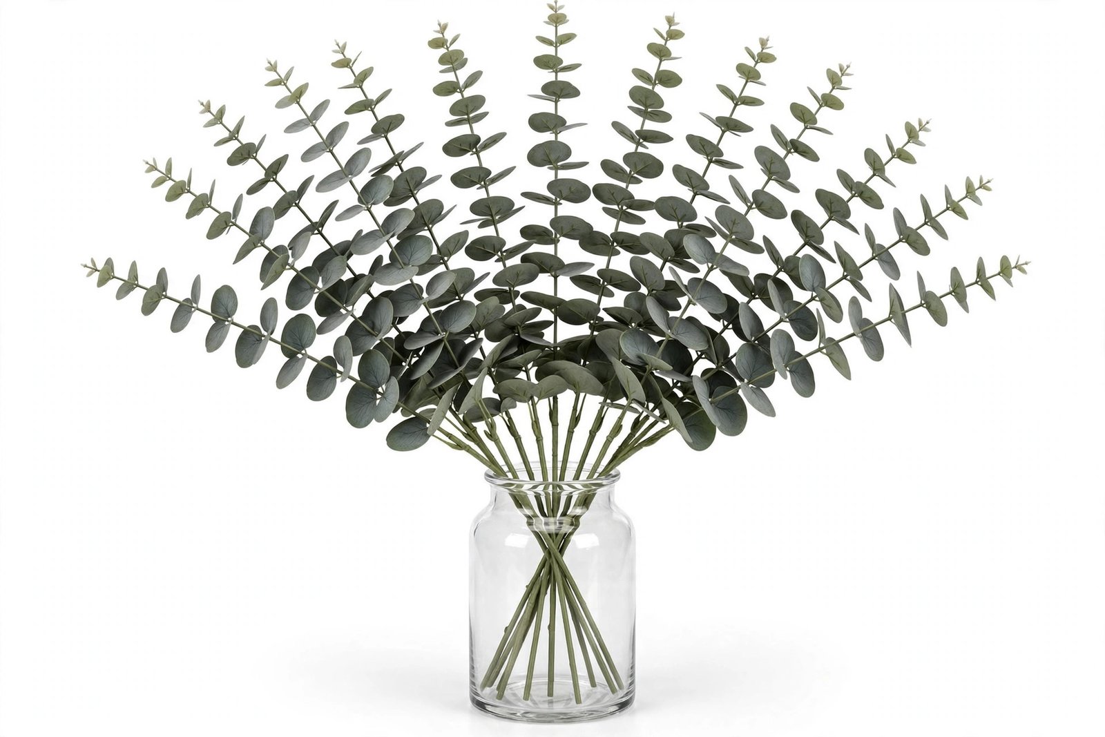 LYRWI 20 Pcs Eucalyptus Stems, Artificial Eucalyptus Leaves for Home Decor