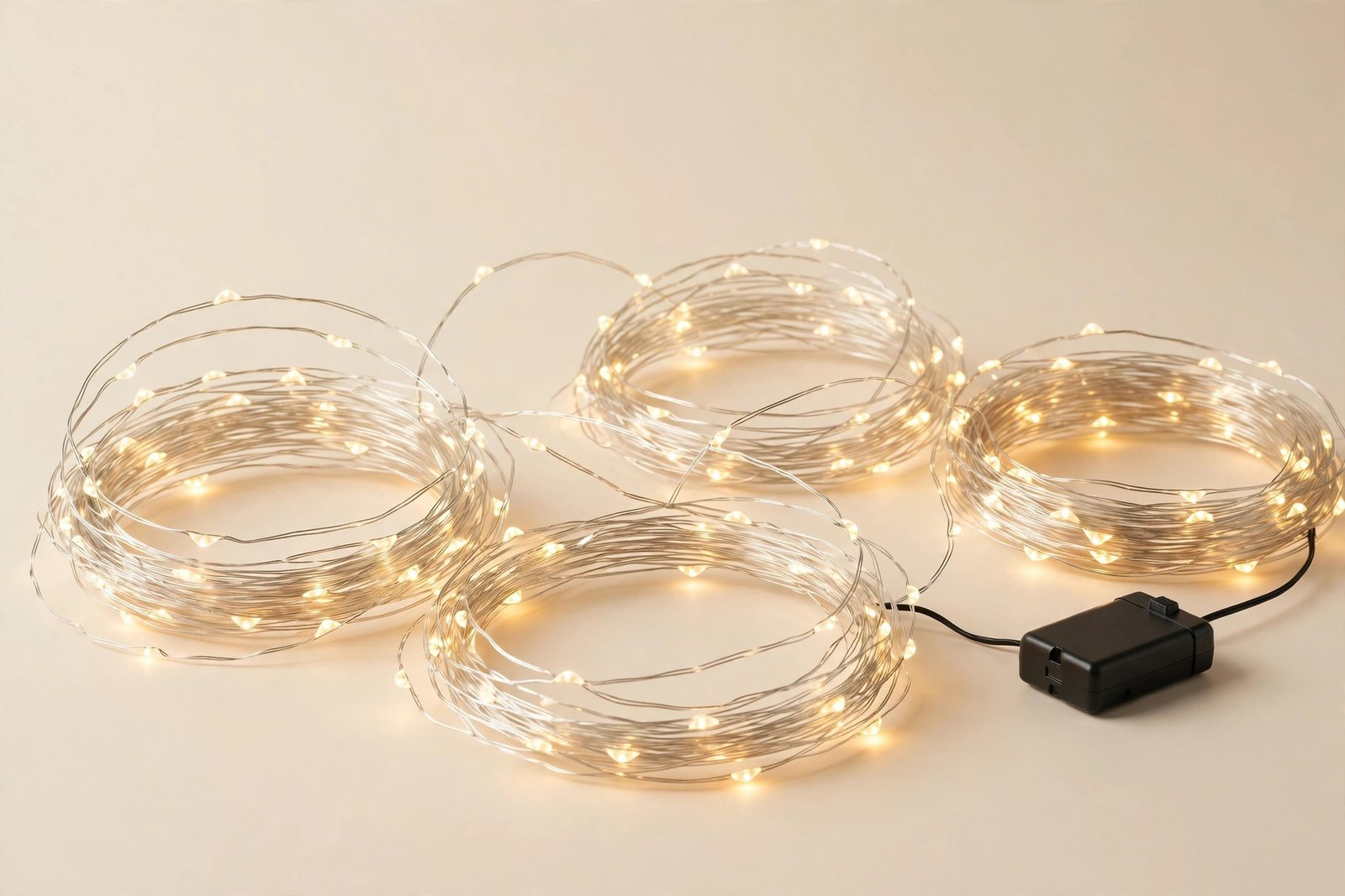 Brightown 12 Pack LED Fairy Lights, Battery Operated, 7 Feet, Warm White