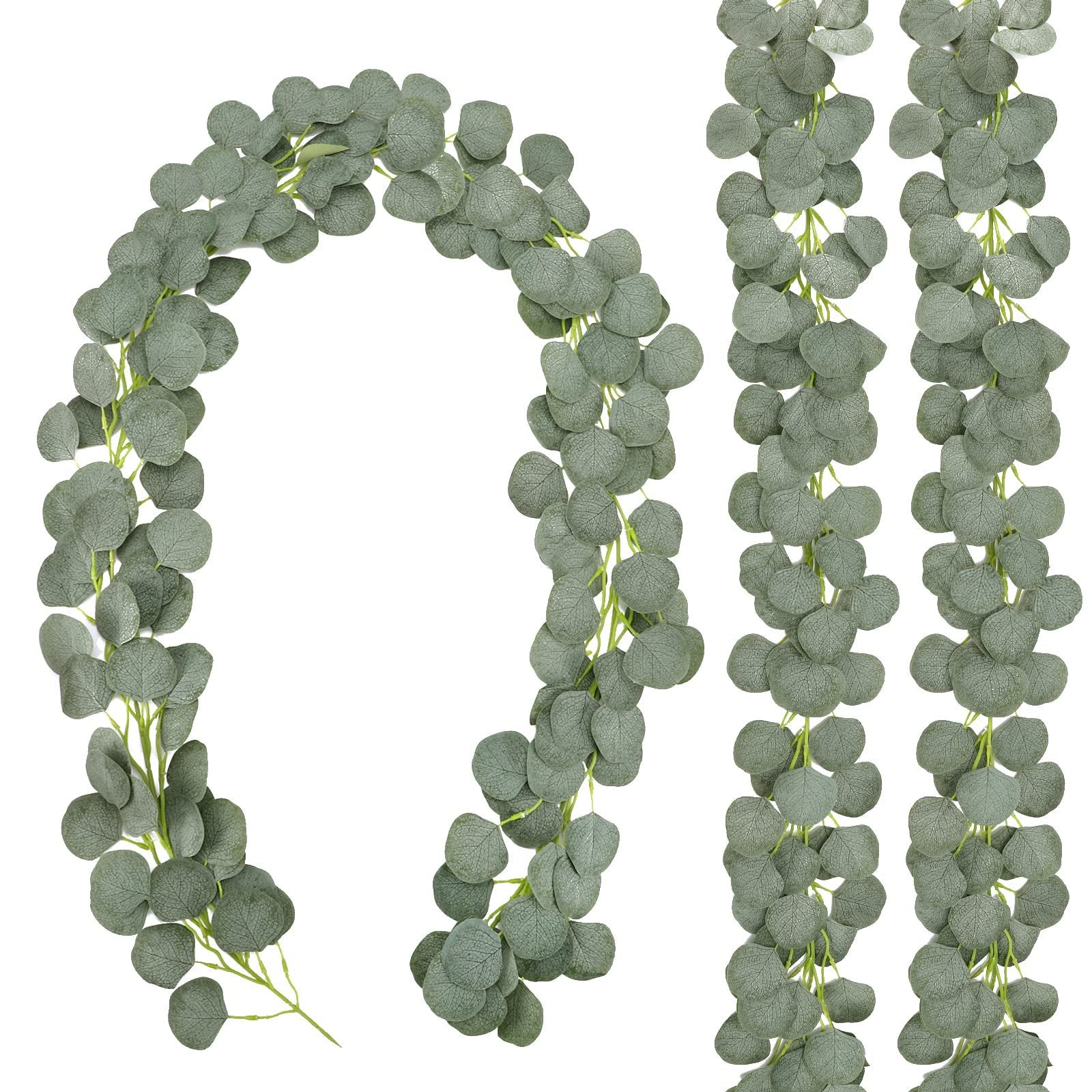 CEWOR Artificial Eucalyptus Garland, 3 Pack